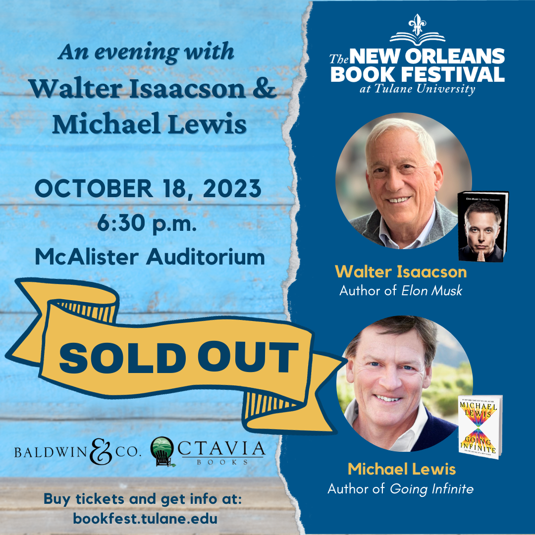 An evening with Walter Isaacson and Michael Lewis on Oct. 18 The New